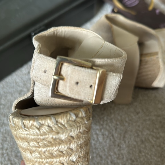 Kenneth Cole 7m platform heels suede top GUC very comfy - Picture 6 of 8